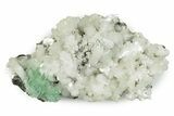 Gemmy, Green Apophyllite Crystals On Stilbite - India #243893-2